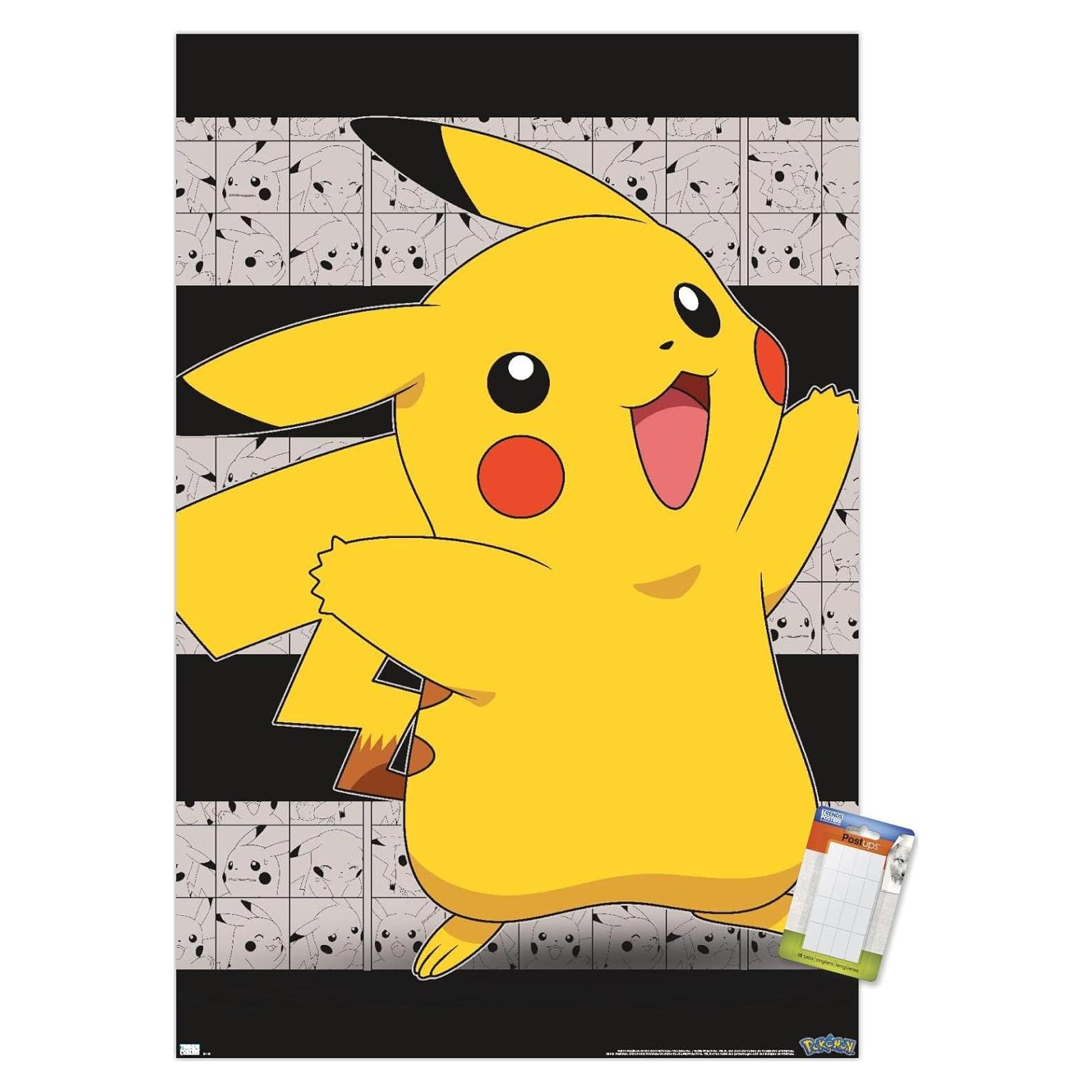 Póster de pared Trends International Pokémon Pikachu 86.4x56.6cm