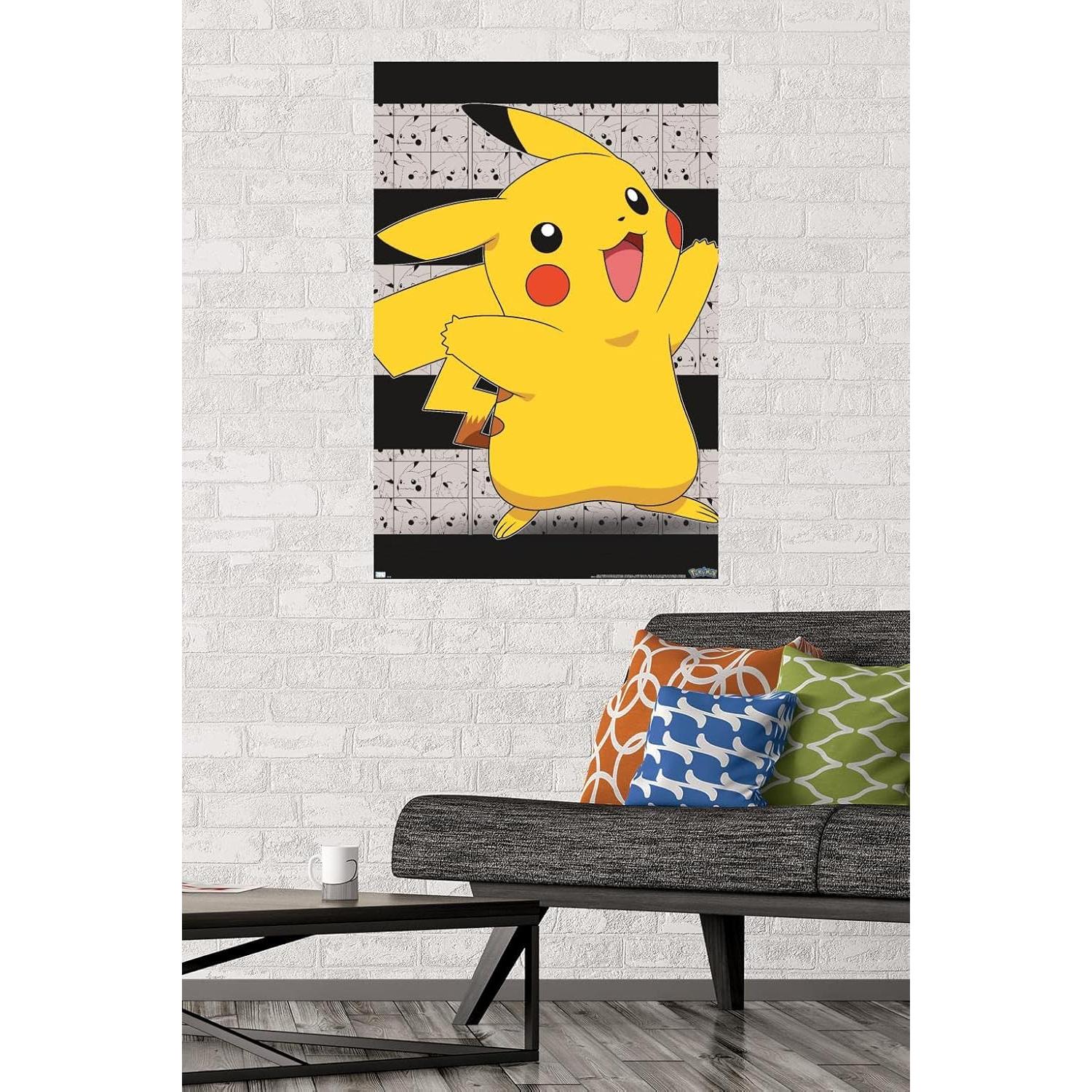 Póster de pared Trends International Pokémon Pikachu 86.4x56.6cm