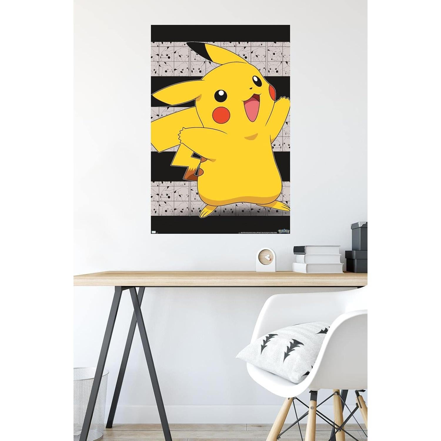 Póster de pared Trends International Pokémon Pikachu 86.4x56.6cm