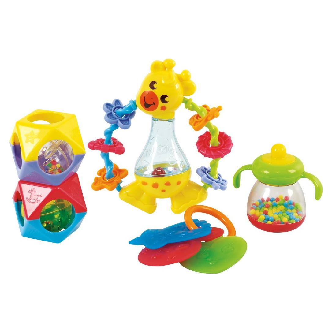 PlayGo Set de Sonajeros y Mordedores 5 Piezas para Bebés