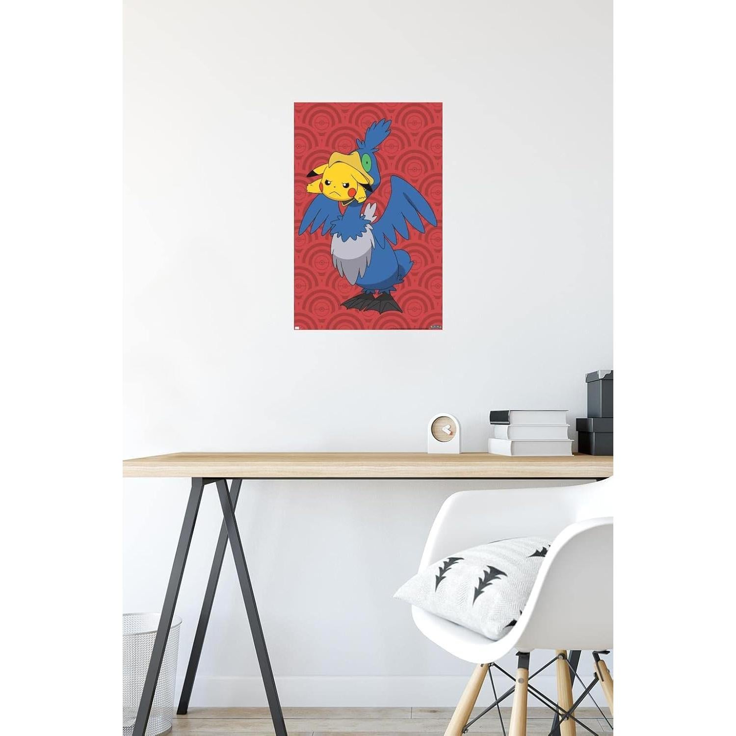 Póster de Pared Trends Pokémon Pikachu y Cramorant 37.4x56.7cm