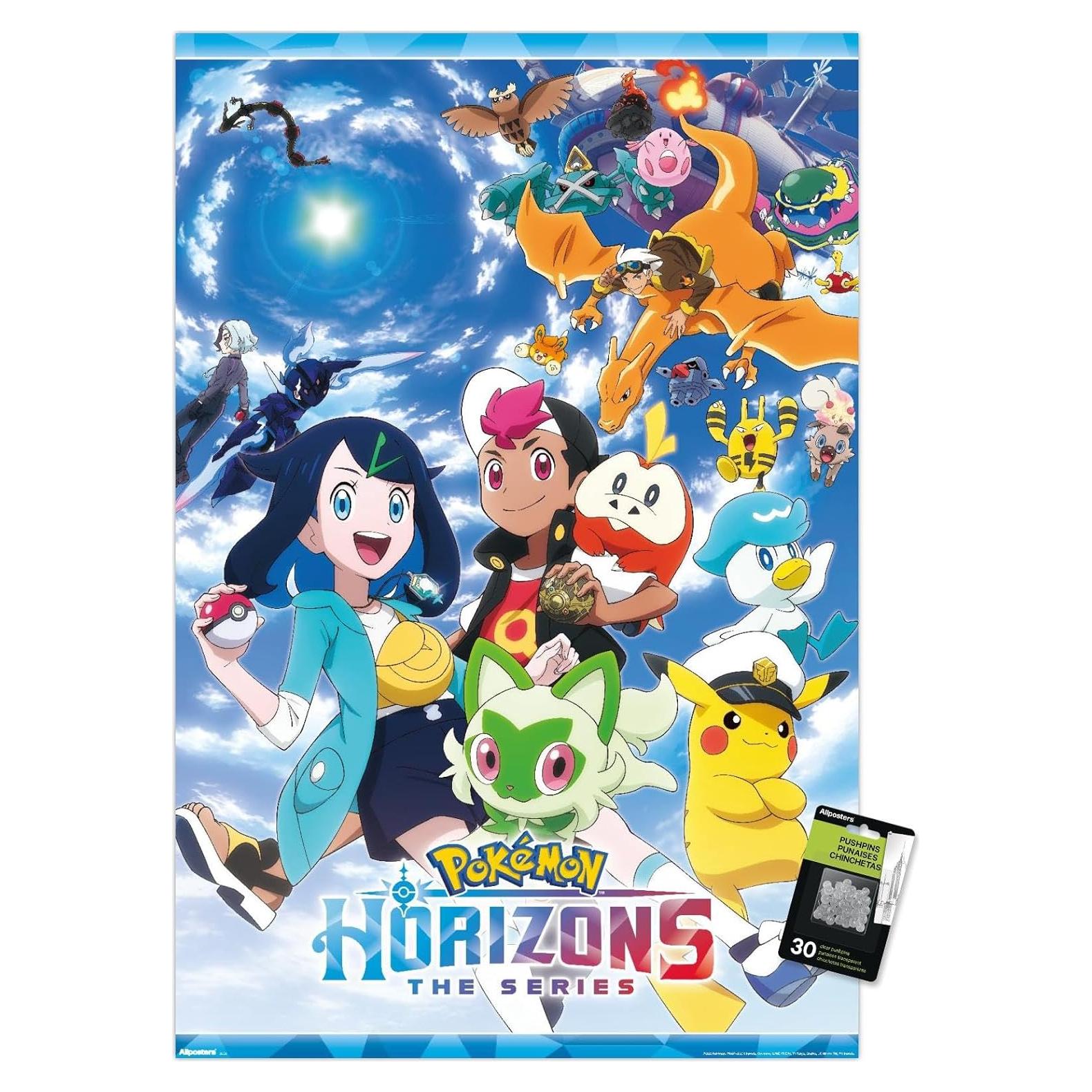 Póster de Arte Clave Pokémon Horizons Trends International 86.4x56.8 cm