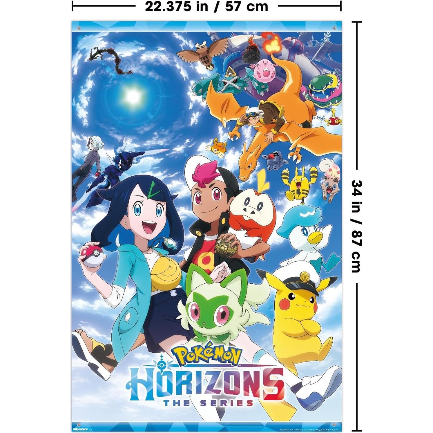Póster de Arte Clave Pokémon Horizons Trends International 86.4x56.8 cm