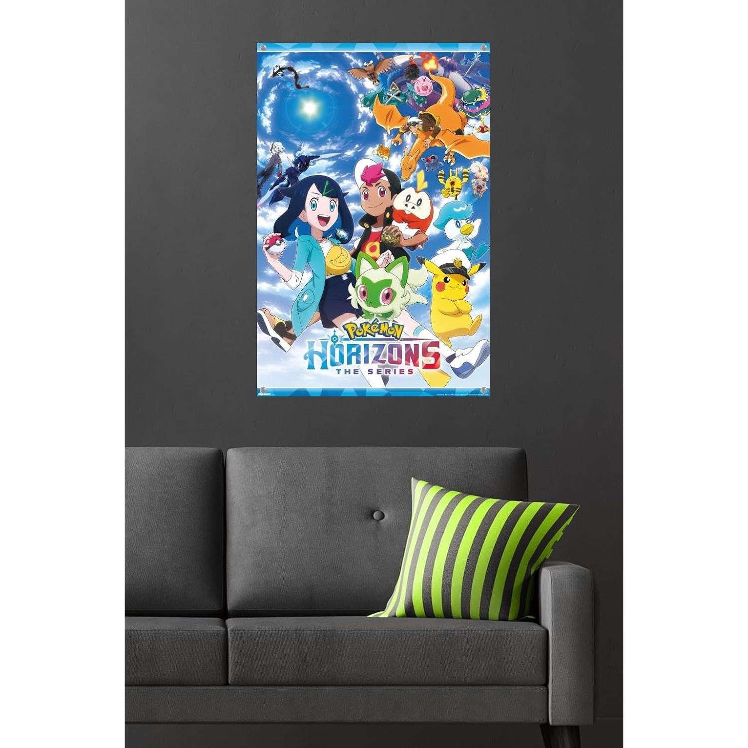 Póster de Arte Clave Pokémon Horizons Trends International 86.4x56.8 cm