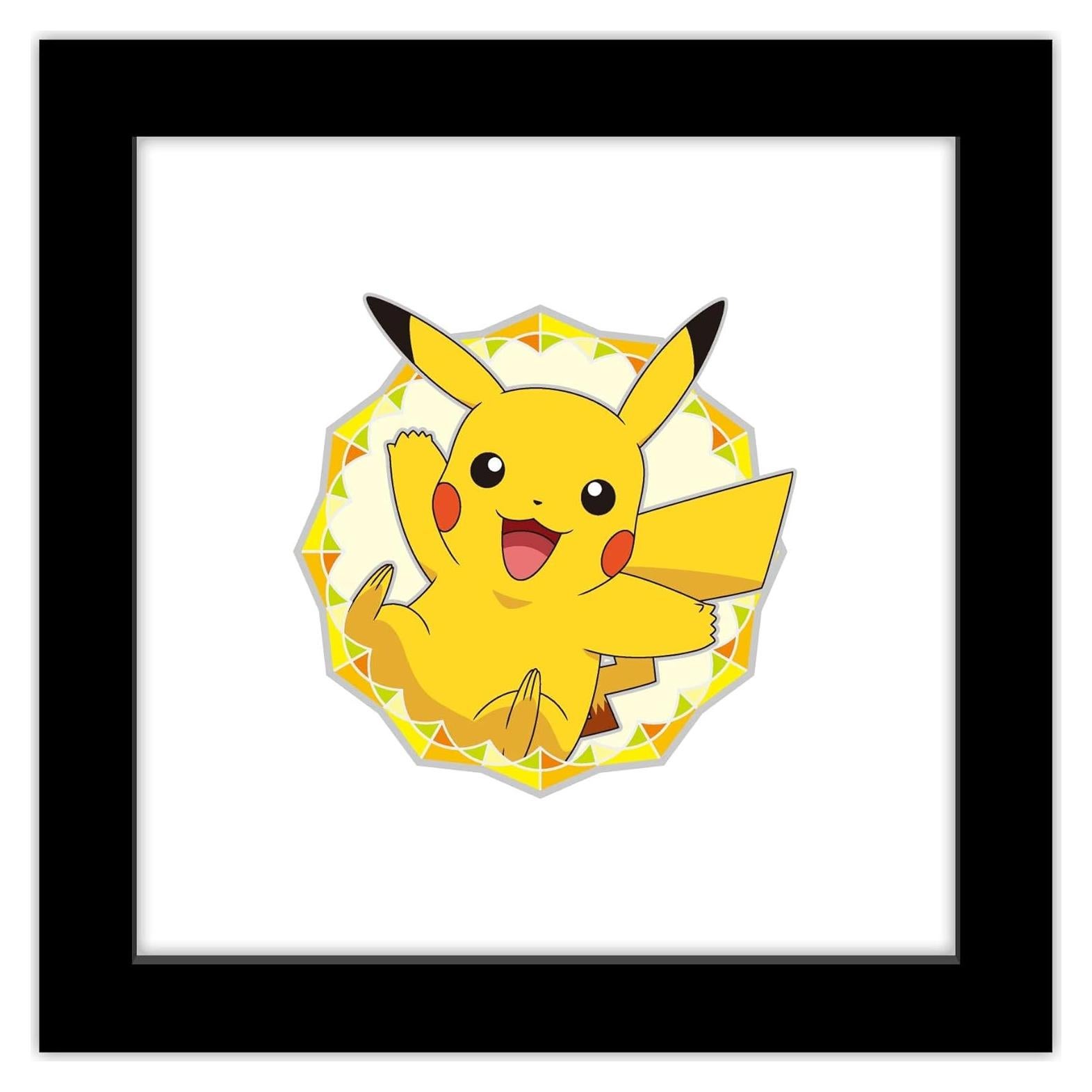 Póster de Arte Pikachu Gallery Pops 30.48 cm Marco Negro