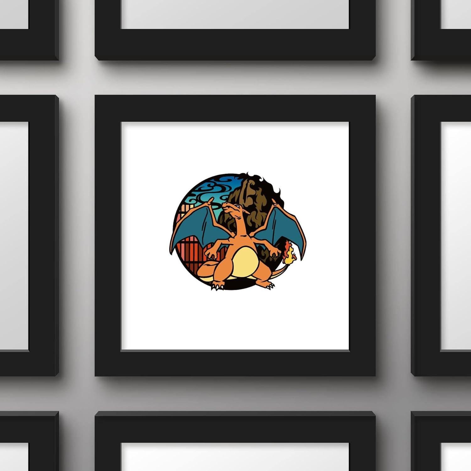 Póster de Arte Pokémon Wagara Charizard 30.48x30.48cm Trends