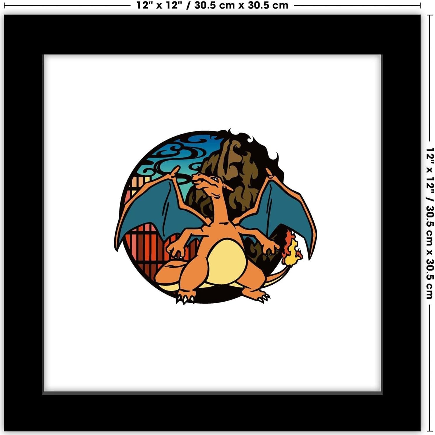 Póster de Arte Pokémon Wagara Charizard 30.48x30.48cm Trends