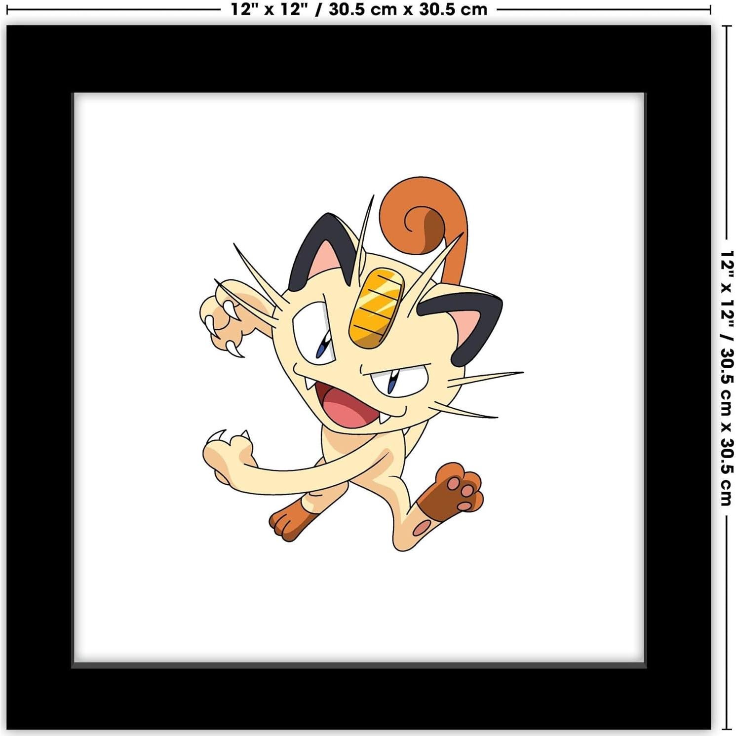 Póster de Arte Pokemon Meowth Trends International 30.48 cm