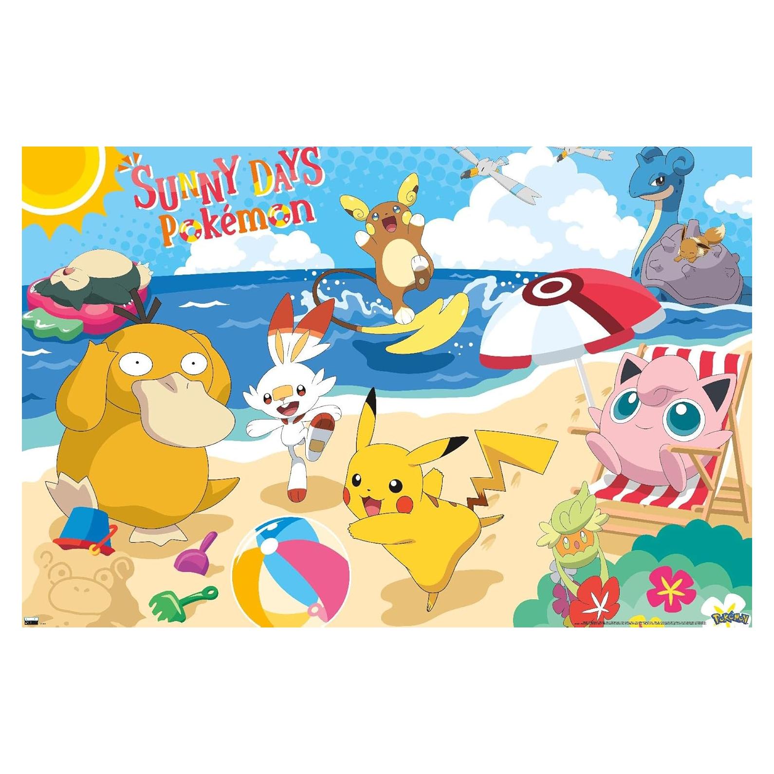 Póster de Playa Pokémon Trends International 48.3x33 cm