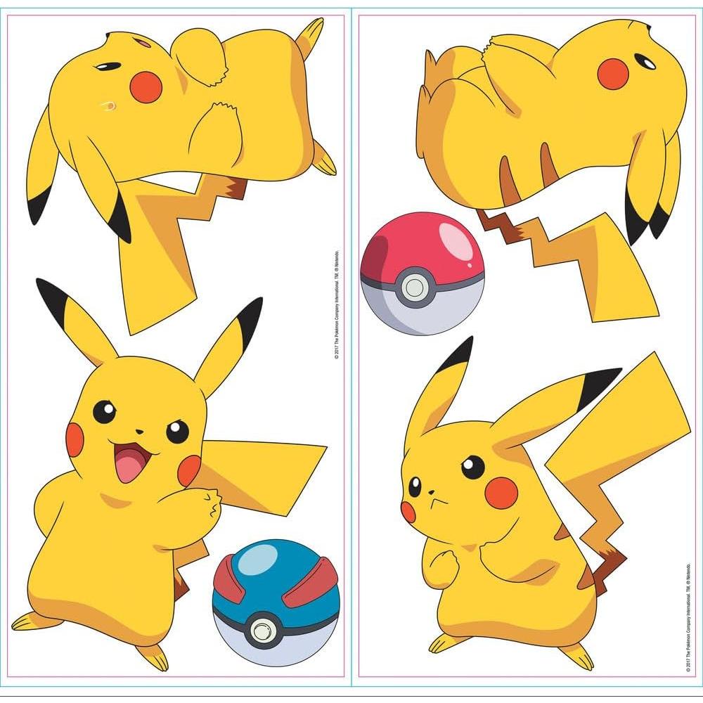Calcomanías de Pared Pikachu RoomMates 12 Piezas Multicolor