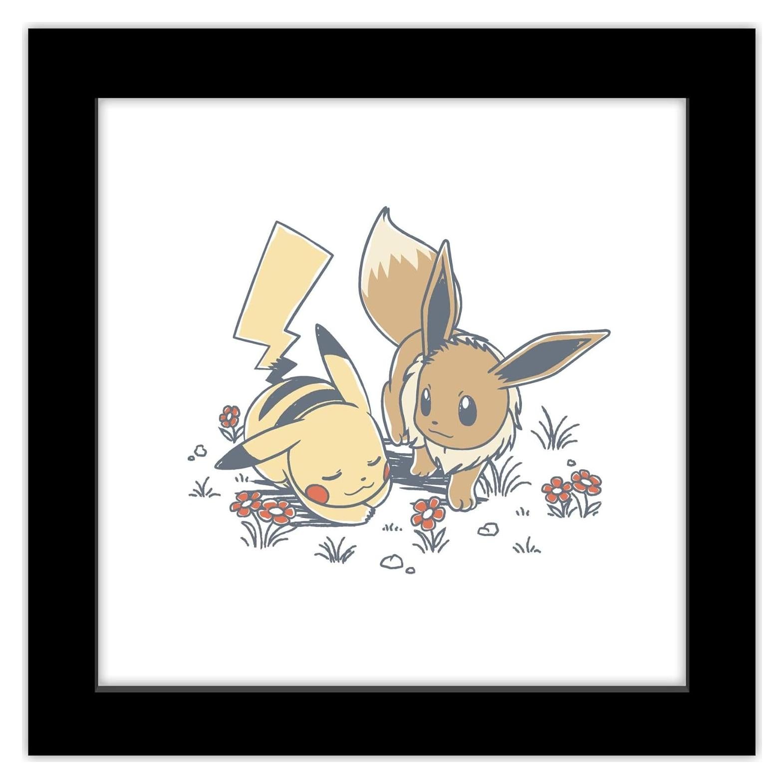 Arte de Pared Gallery Pops Trends International Pikachu Eevee 30.48 cm