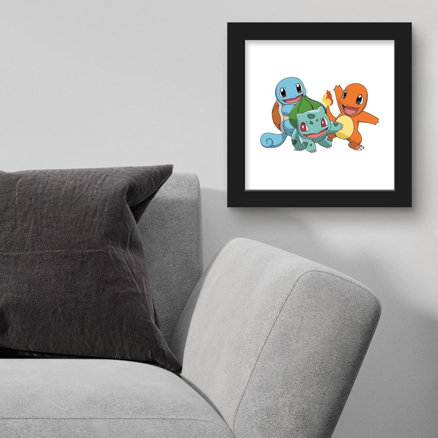Arte de Pared Pokemon Bulbasaur Charmander Squirtle 30.48 cm