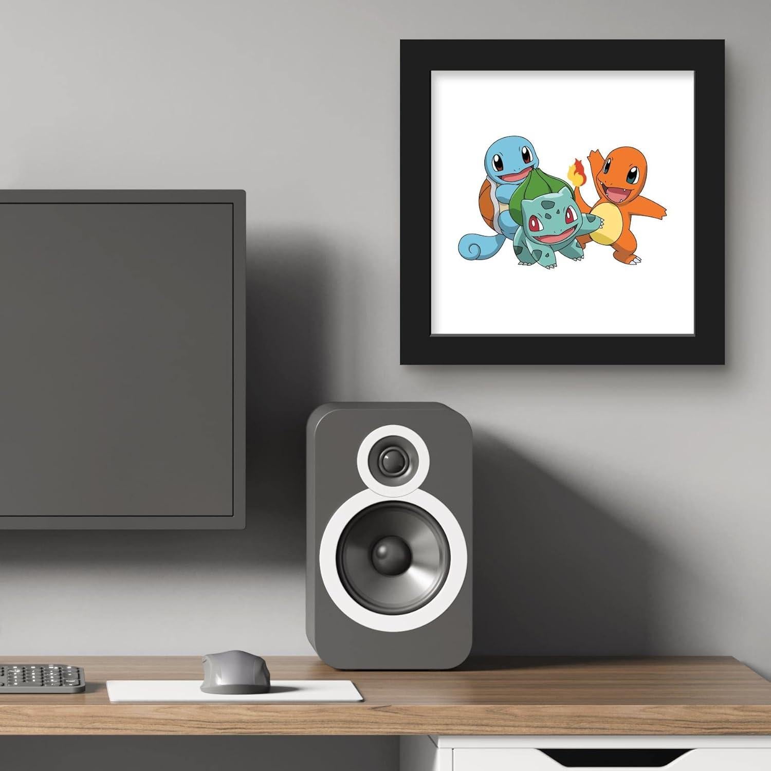 Arte de Pared Pokemon Bulbasaur Charmander Squirtle 30.48 cm