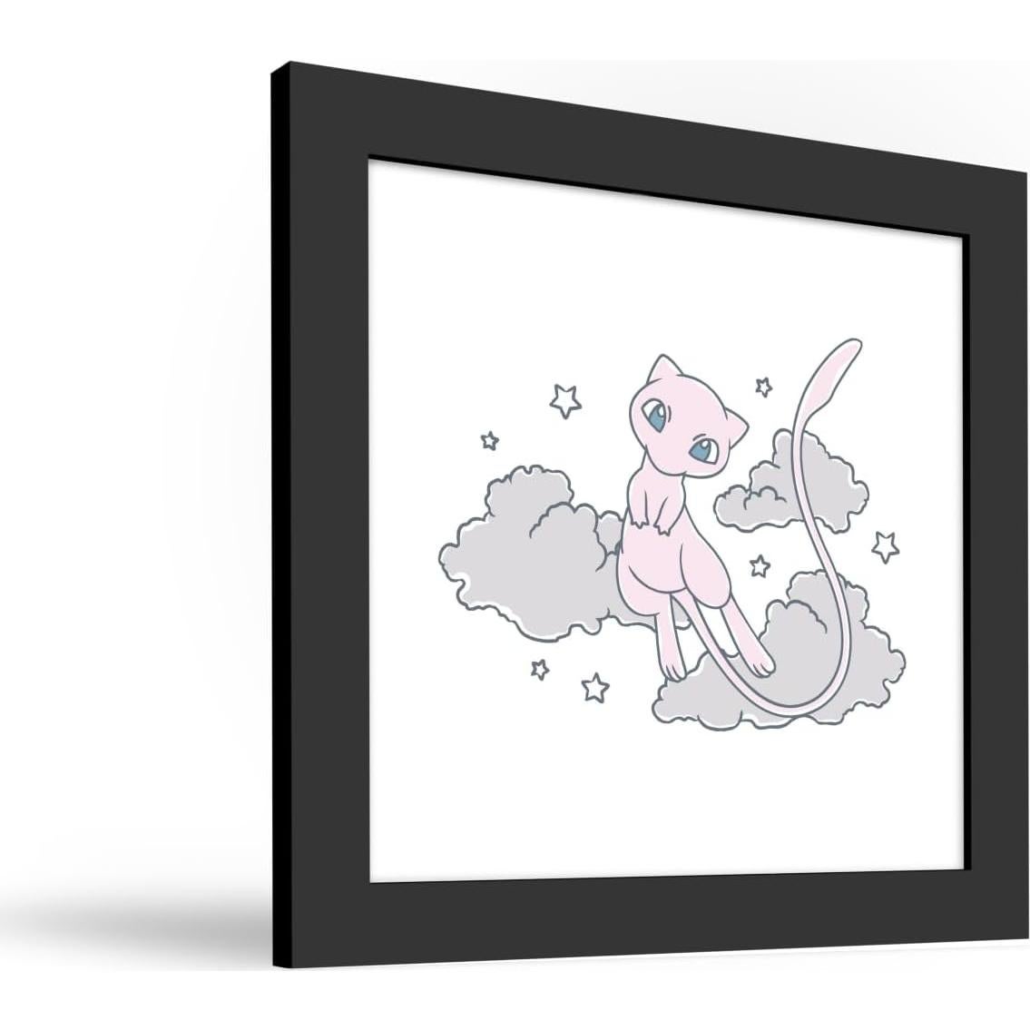 Arte de Pared Gallery Pops Pokémon Mew 30.48 x 30.48 cm Marco Negro