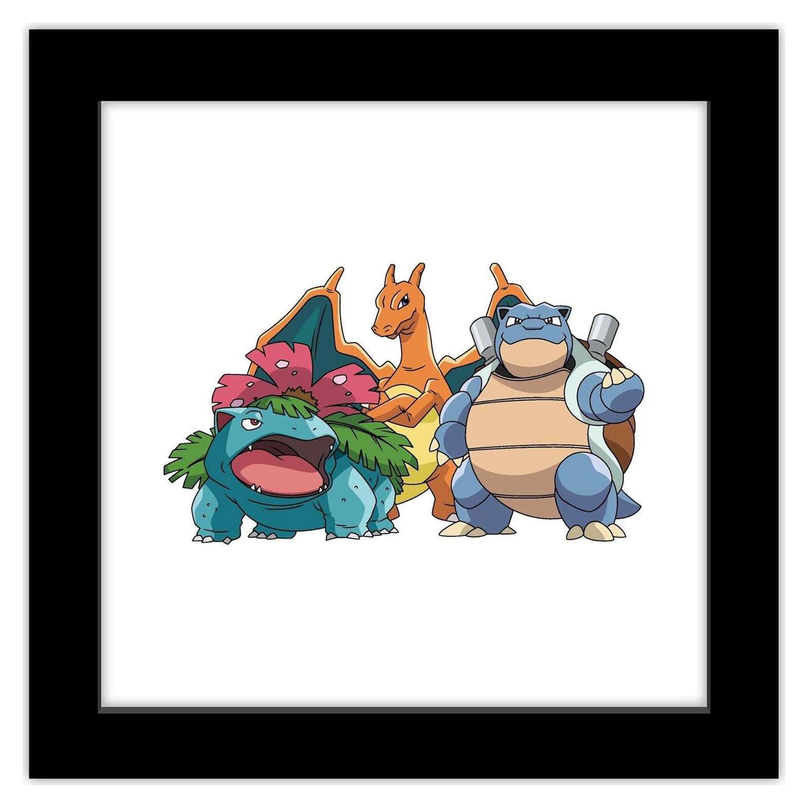Arte de Pared Gallery Pops Pokemon - Blastoise, Charizard, Venusaur 30.48 cm