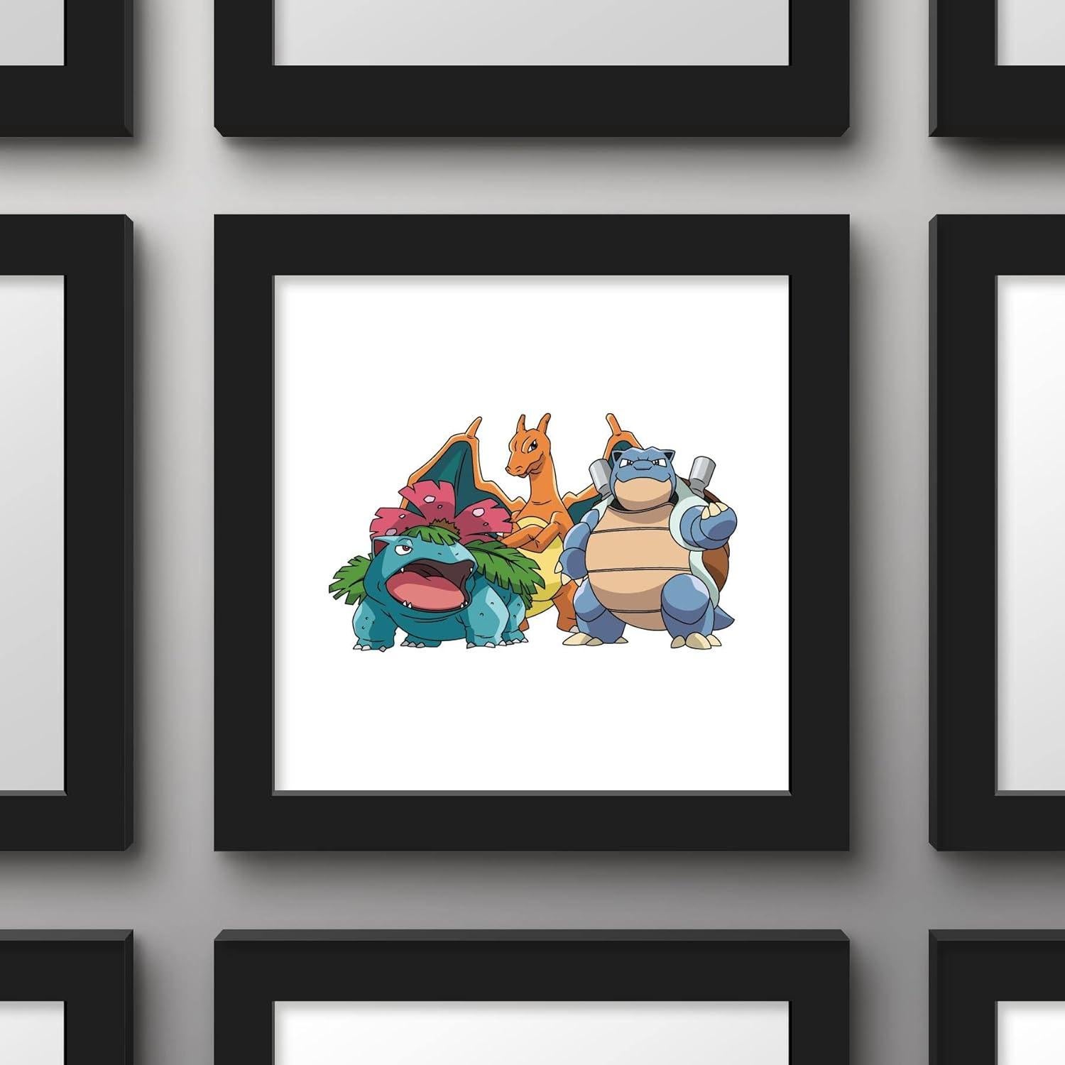 Arte de Pared Gallery Pops Pokemon - Blastoise, Charizard, Venusaur 30.48 cm