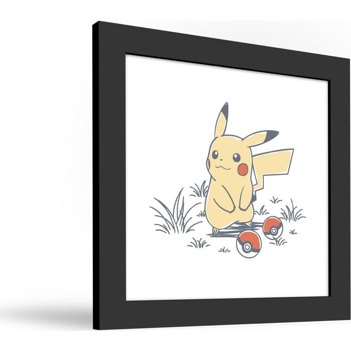 Arte de Pared Gallery Pops Pikachu Enmarcado Negro 30.48 cm