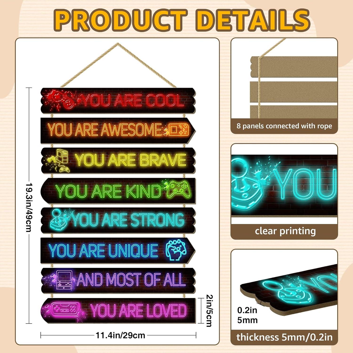 Juego de Decoración de Pared Infantil WAKOSAN - 8 Placas 49cm