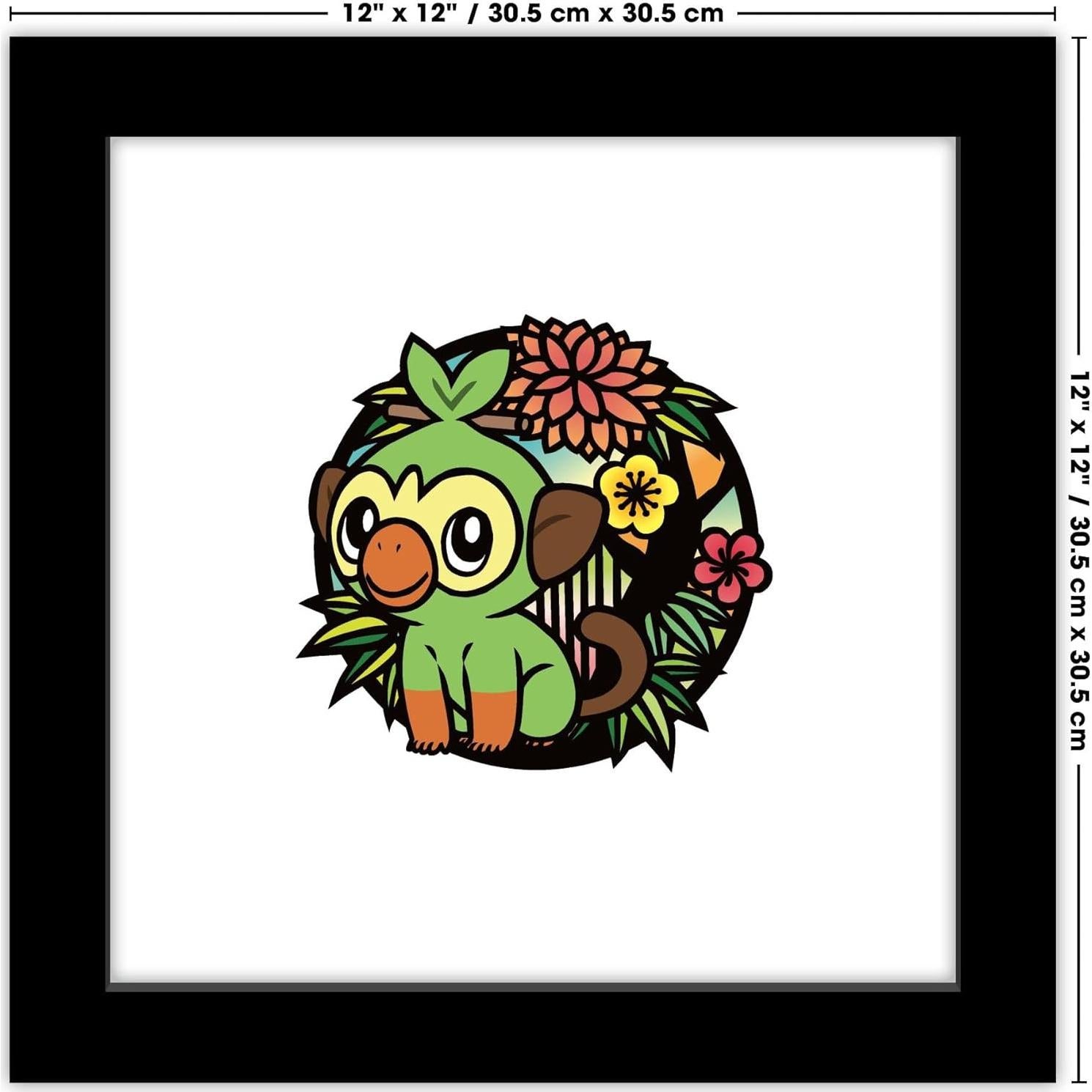 Póster de Arte de Pared Pokémon Grookey Trends 30.48x30.48cm