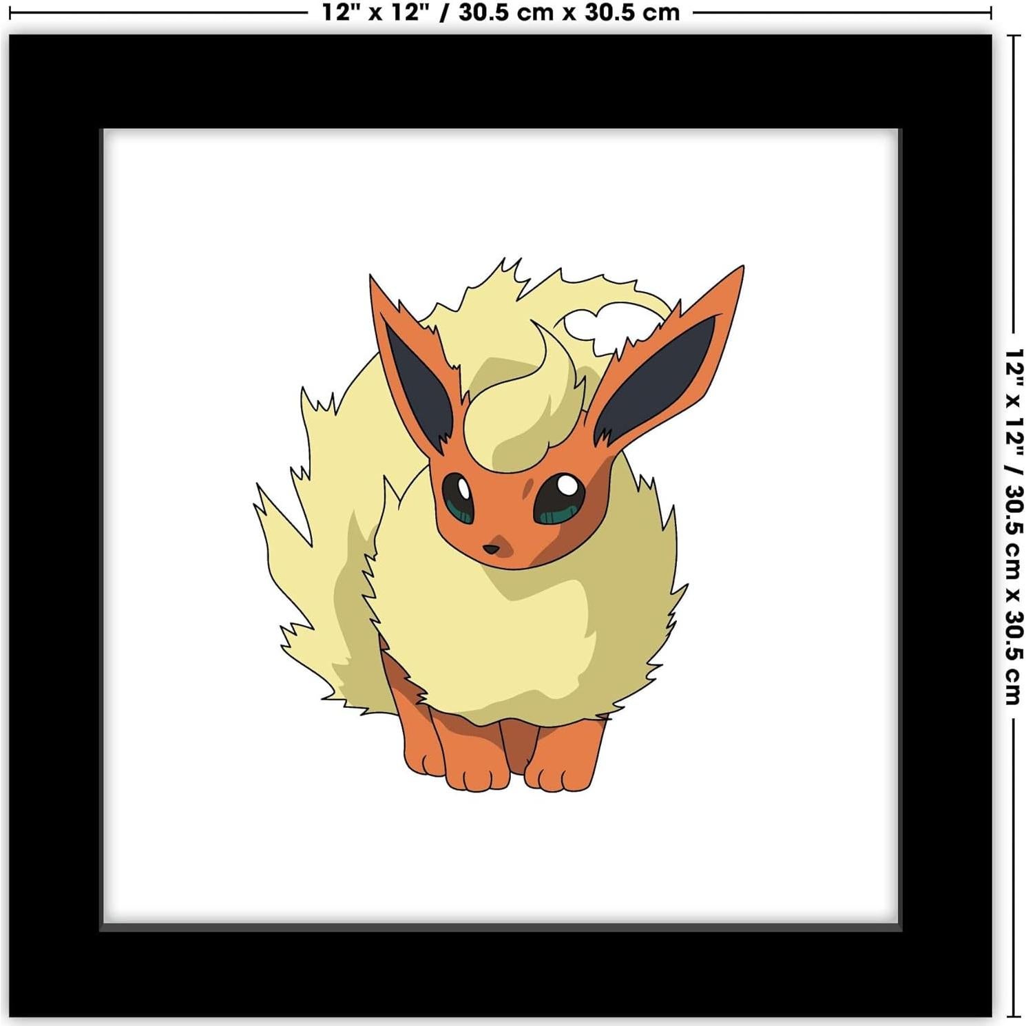 Póster de Arte Pokemon Flareon Trends International 30.48 cm