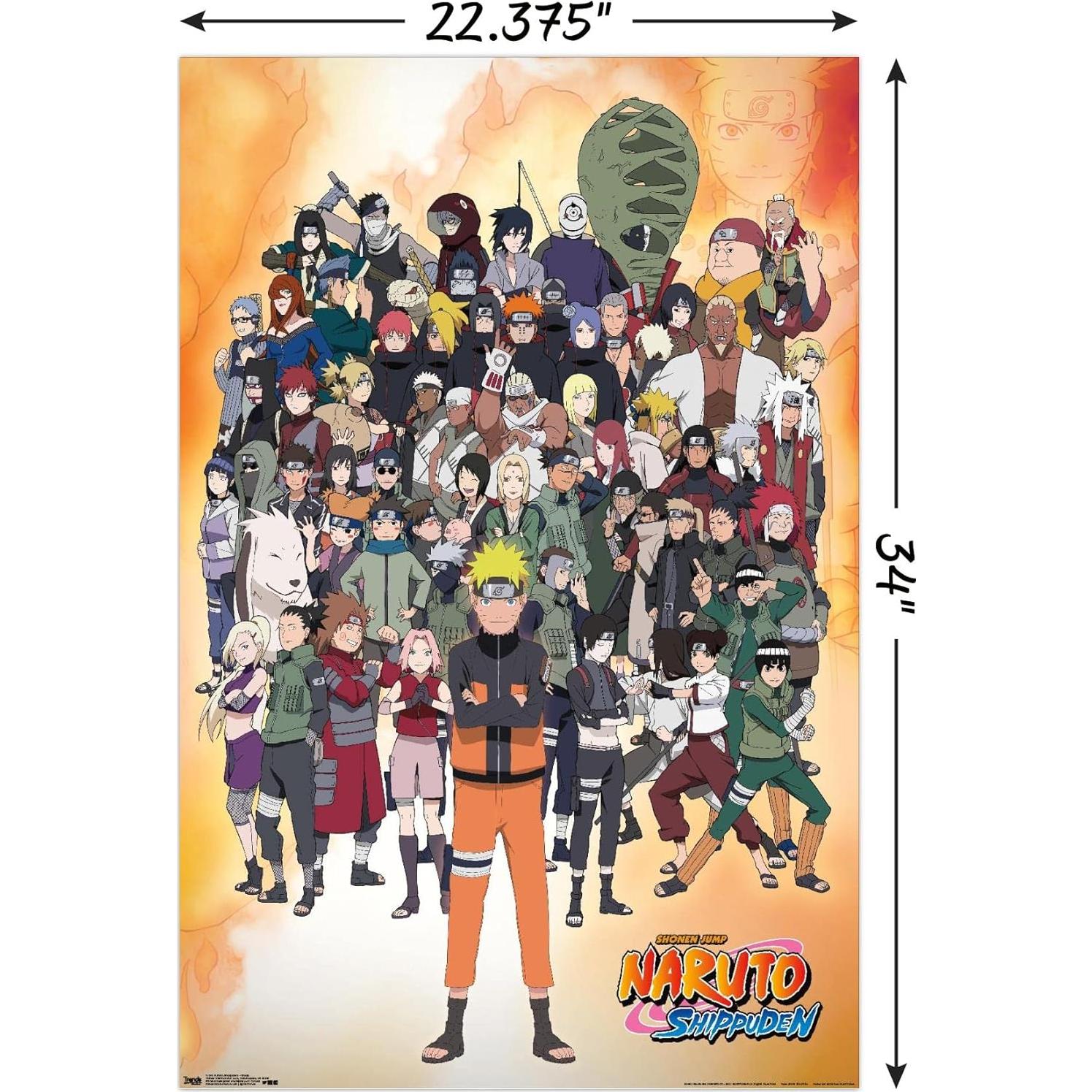 Póster de Pared Naruto Shippuden Trends International 56.7x86.4cm