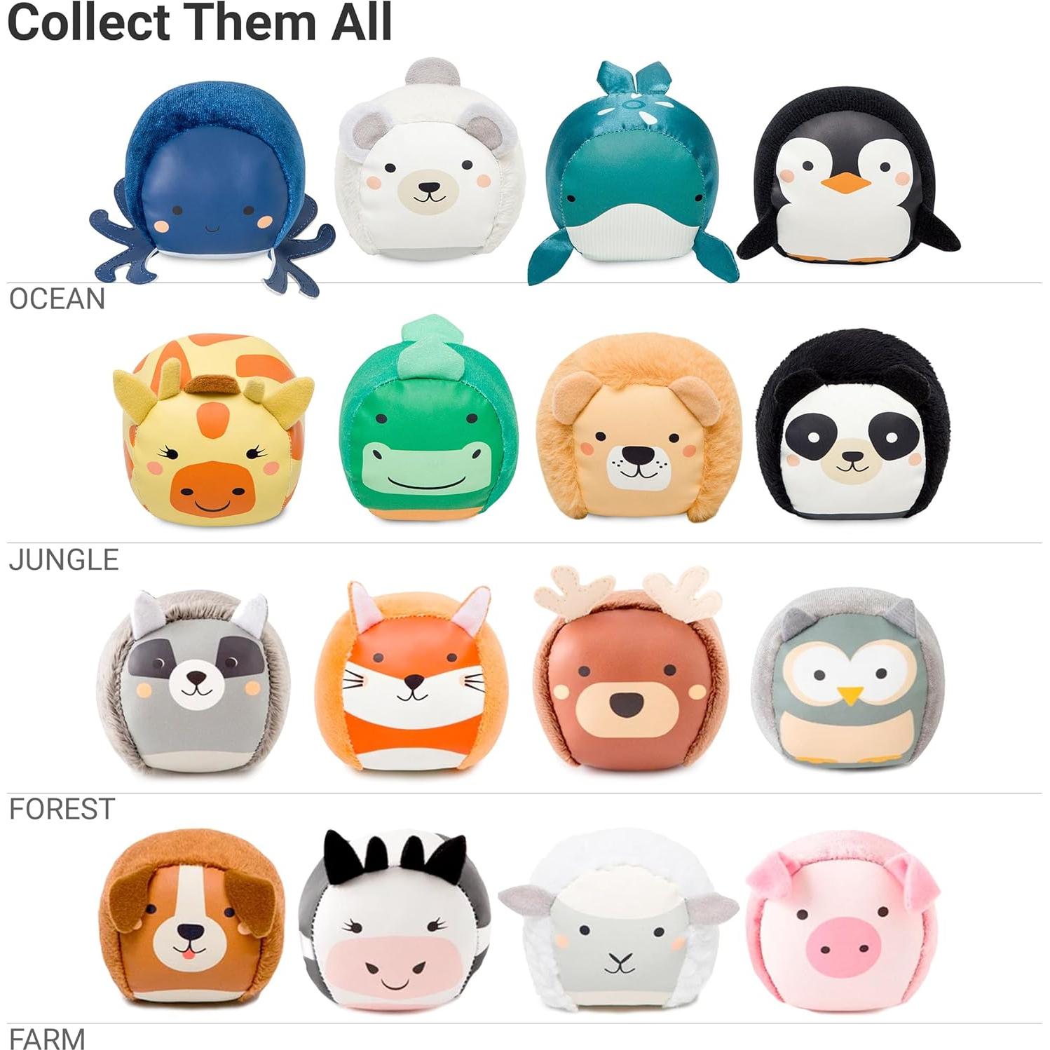 Bolas Roly Poly Amigos Pequeños | Juguete Sensorial 4 Pzas