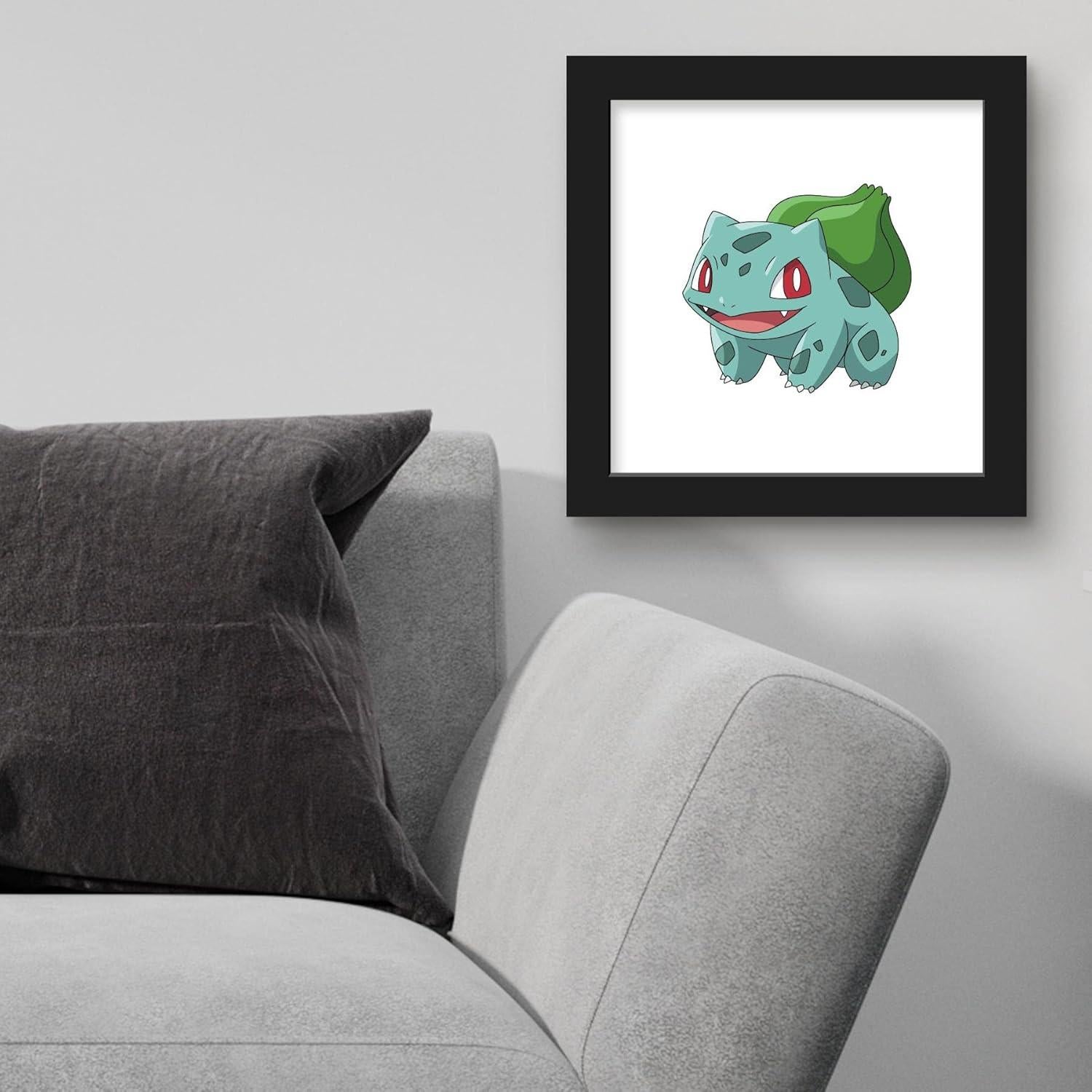 Arte de Pared Pokemon Bulbasaur enmarcado Trends International 30.48 cm