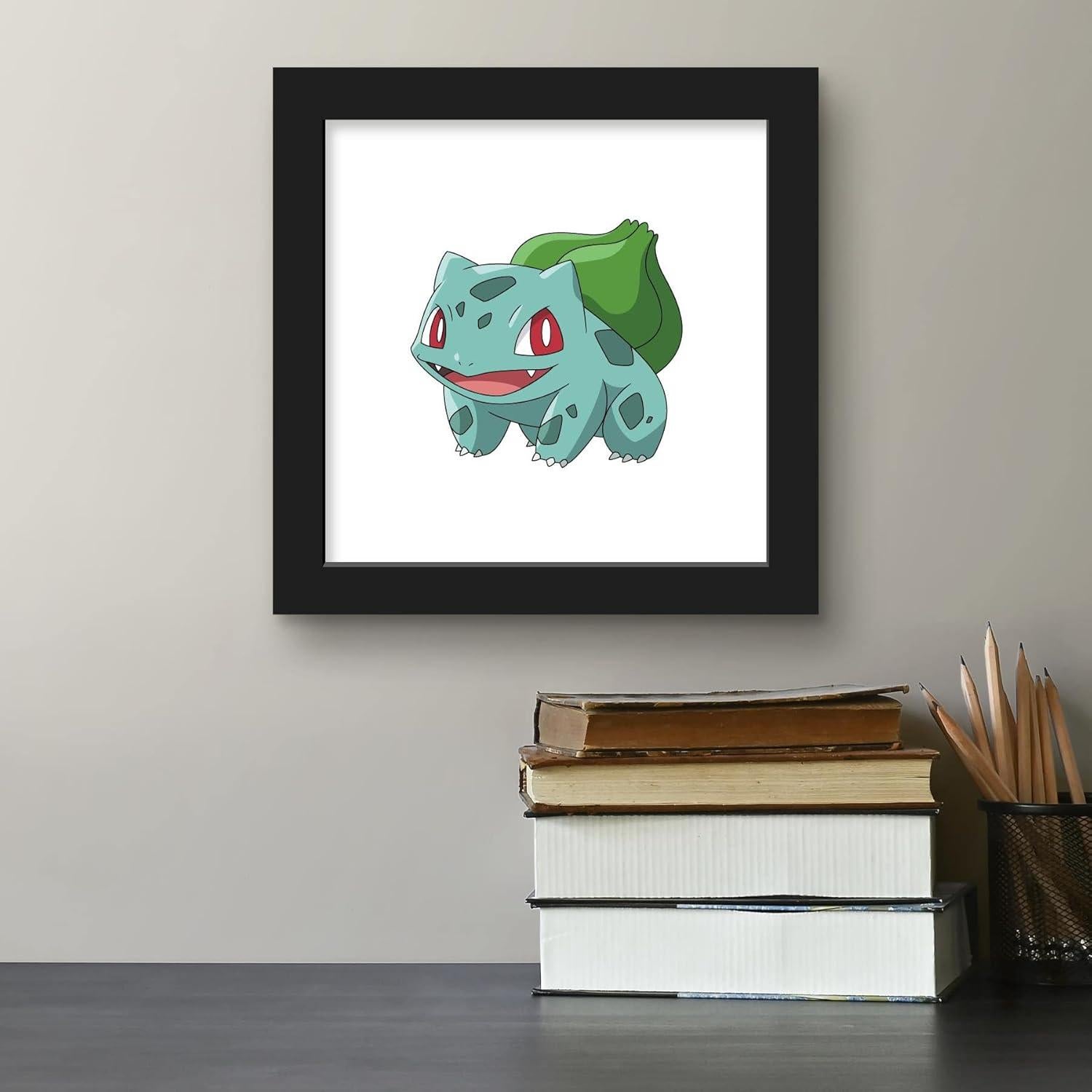 Arte de Pared Pokemon Bulbasaur enmarcado Trends International 30.48 cm