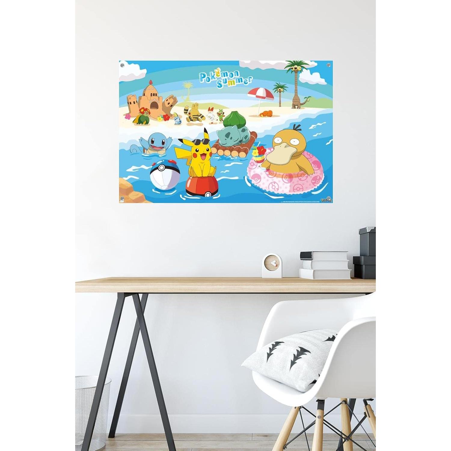 Póster de Verano Pokémon Trends International 56.6x86.4cm