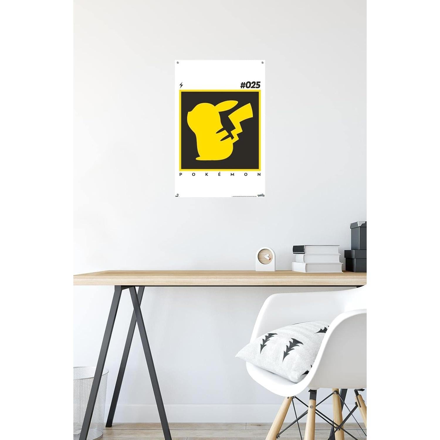 Póster de Pared Pokémon Pikachu Simple 37.4 x 56.7 cm