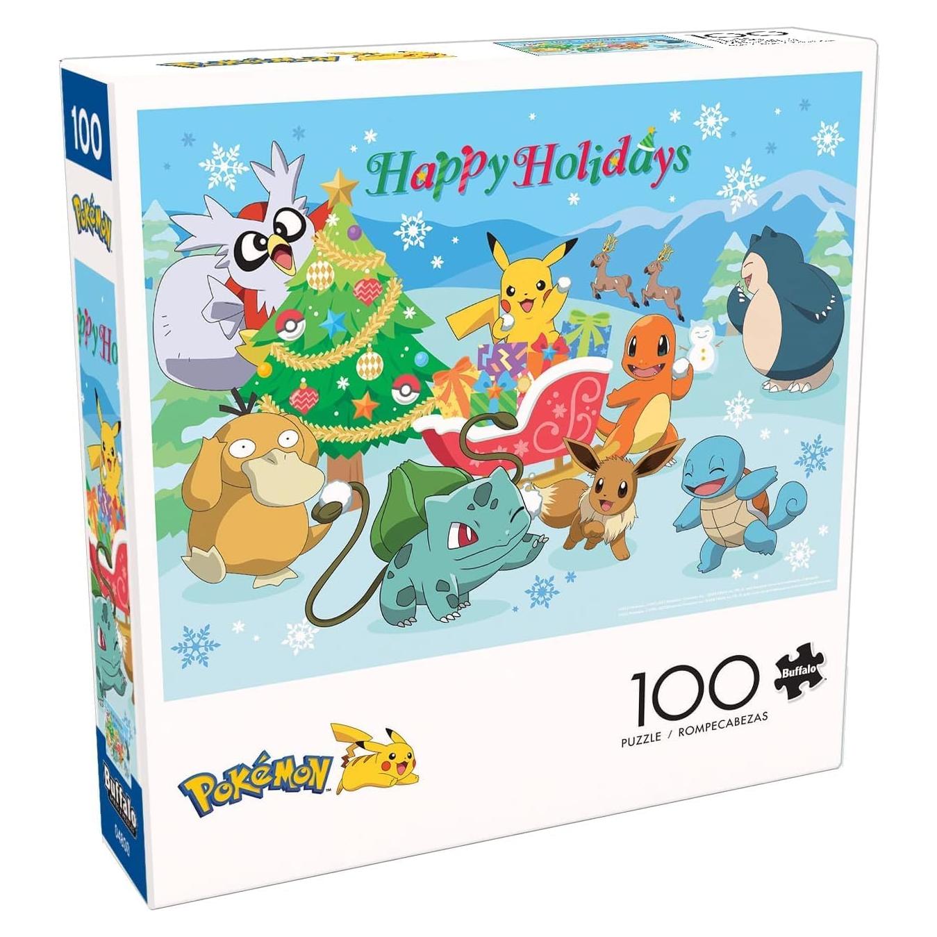 Rompecabezas 100 Piezas Buffalo Games Pokémon Felices Fiestas