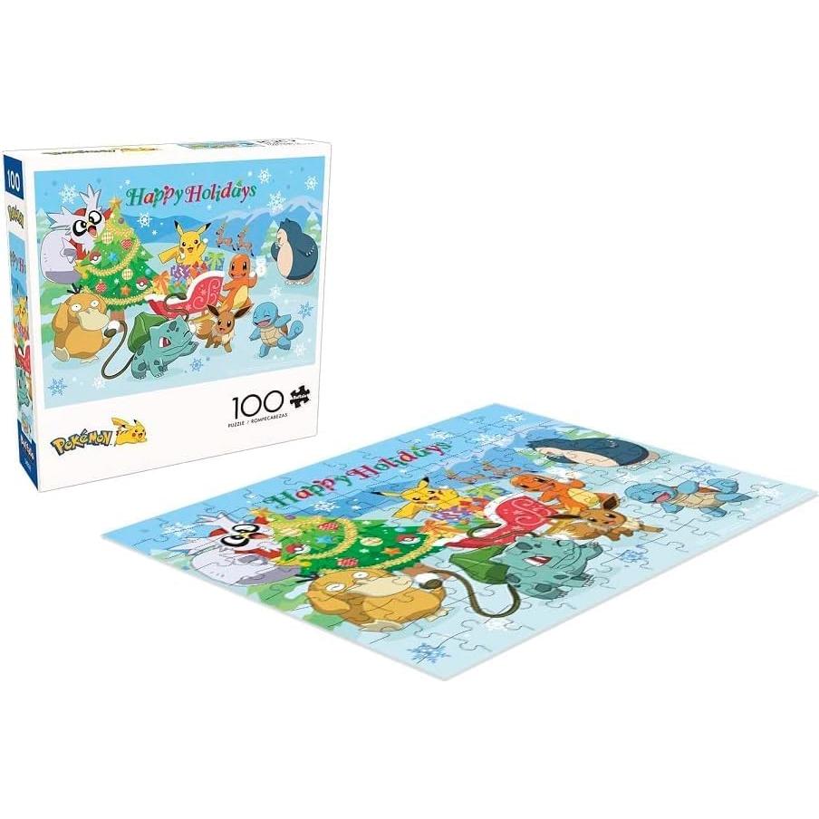 Rompecabezas 100 Piezas Buffalo Games Pokémon Felices Fiestas