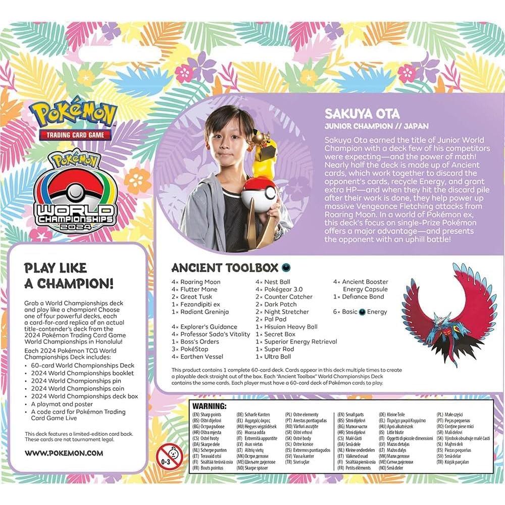 Baraja Campeonato Mundial Pokémon TCG 2024 - 60 cartas