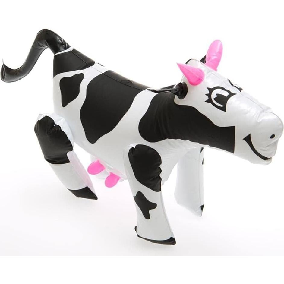 Set de 6 Vacas Inflables Toyco | Decoración Fiesta Granja