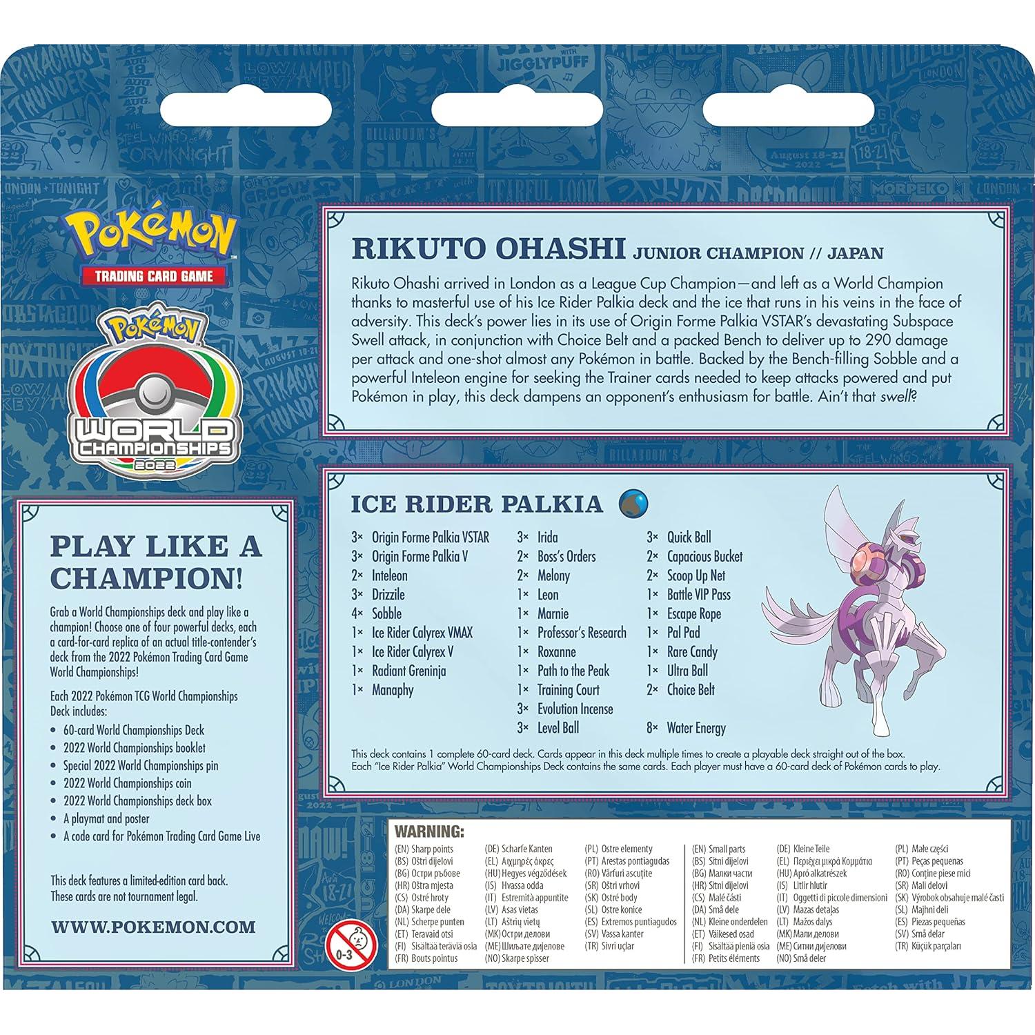 Baraja Campeonatos Mundiales Pokemon TCG Rikotu Ohashi 2022