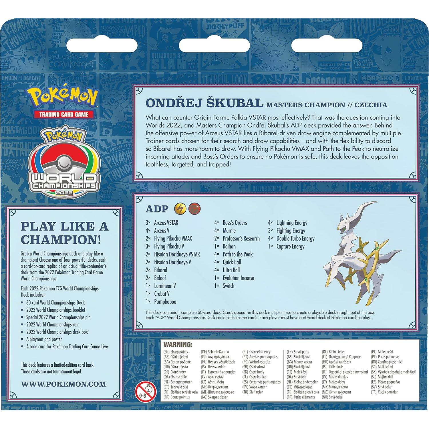 Mazo de Campeonatos Mundiales Pokémon 2022 Ondřej Škubal