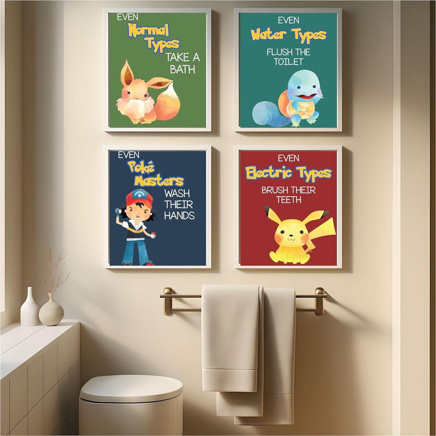 Juego de 4 Impresiones de Arte de Pared Ganso Tonto 20x25cm