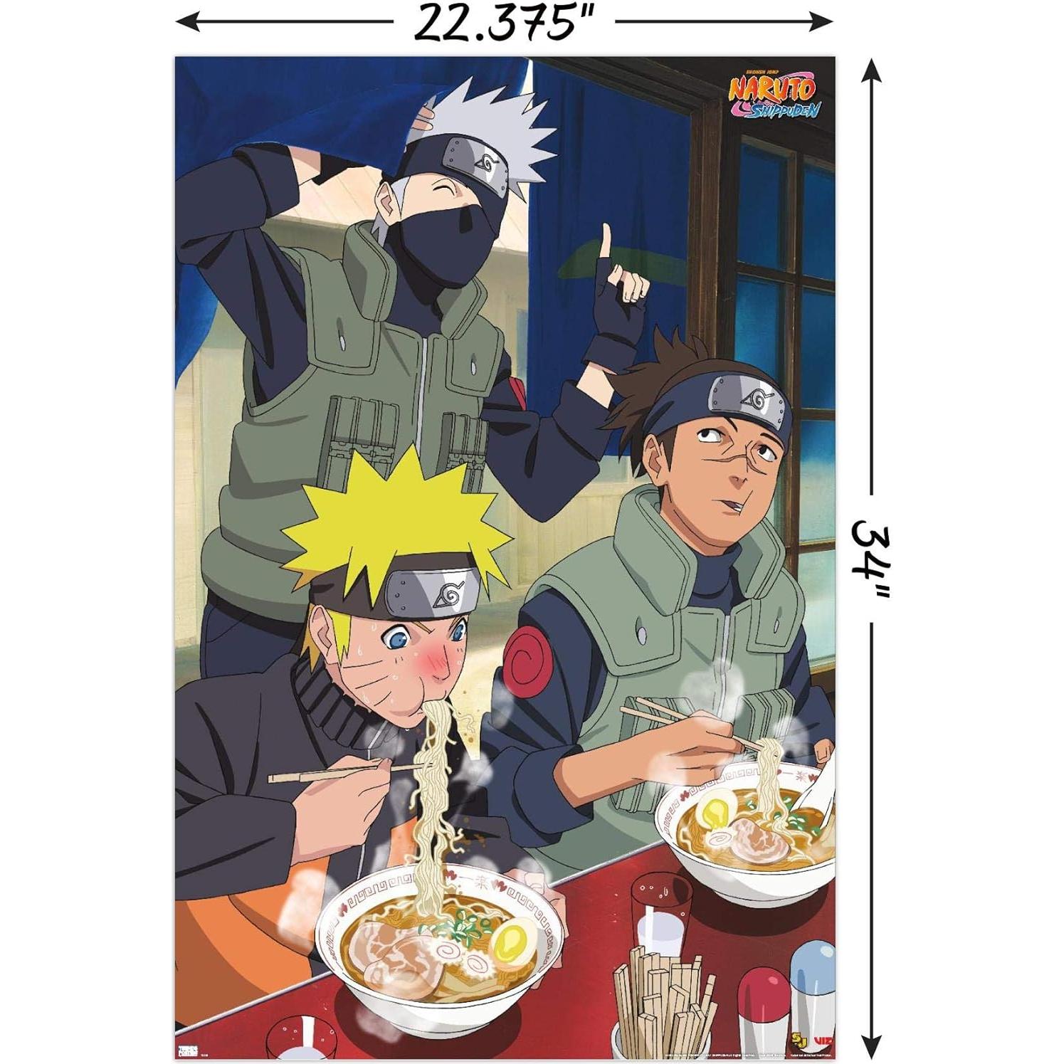 Póster de Comida Naruto Shippuden Trends International 56.67x86.36cm