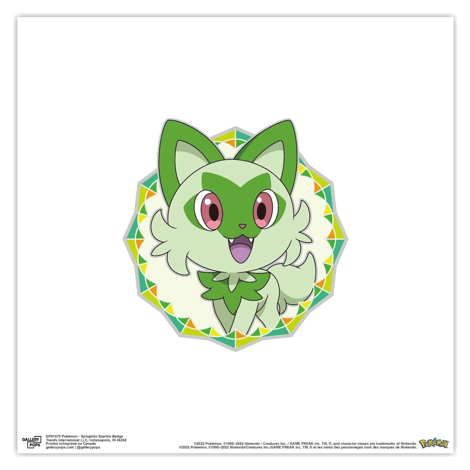 Póster de Arte Pokémon Sprigatito Gallery Pops 28.4 cm