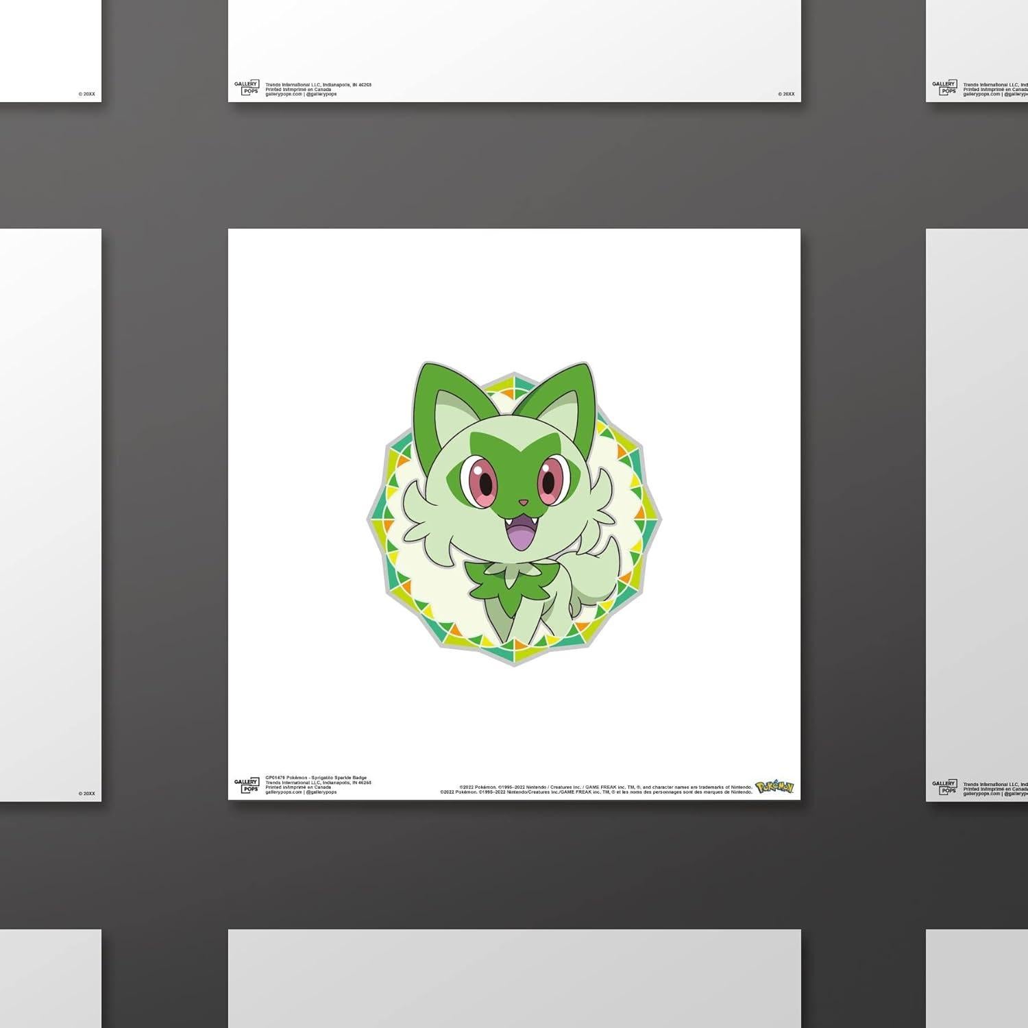 Póster de Arte Pokémon Sprigatito Gallery Pops 28.4 cm