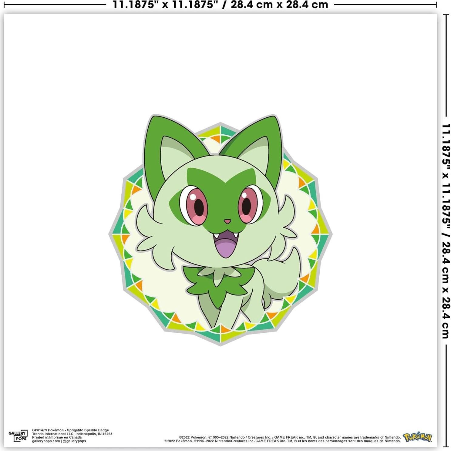 Póster de Arte Pokémon Sprigatito Gallery Pops 28.4 cm