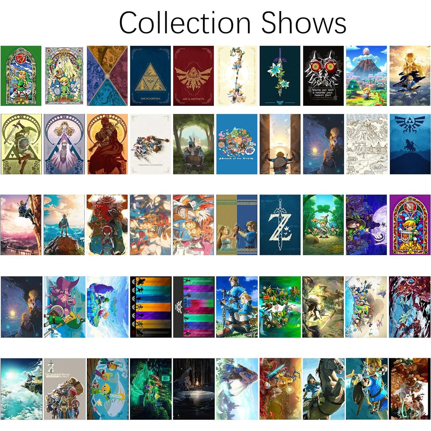 Conjunto de 50 Pósters de Videojuegos Pounchi 10x15 cm HD