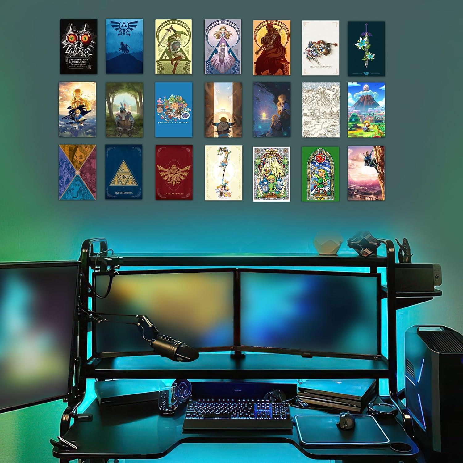 Conjunto de 50 Pósters de Videojuegos Pounchi 10x15 cm HD