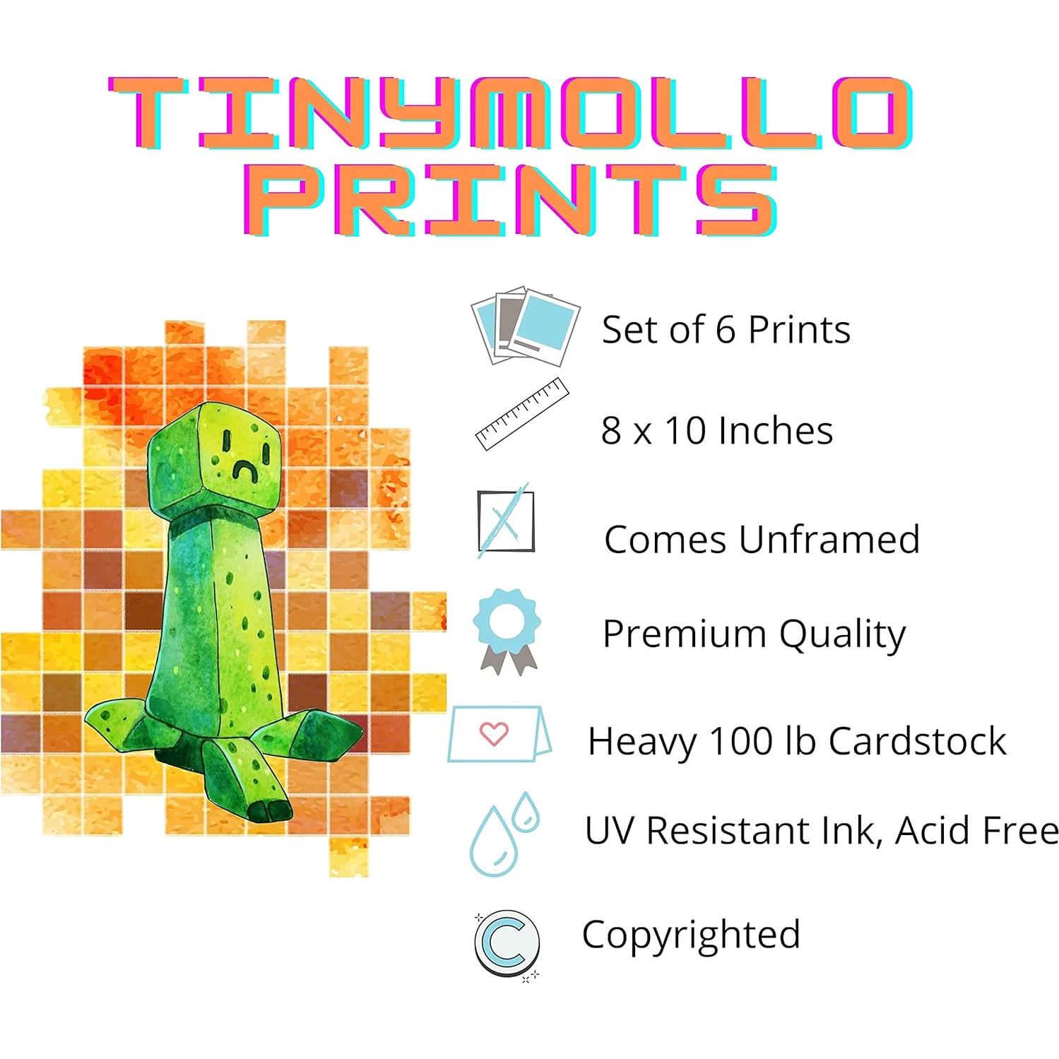 Cartel de Arte Gamer TinyMollo - 6 Impresiones 20.3x25.4 cm