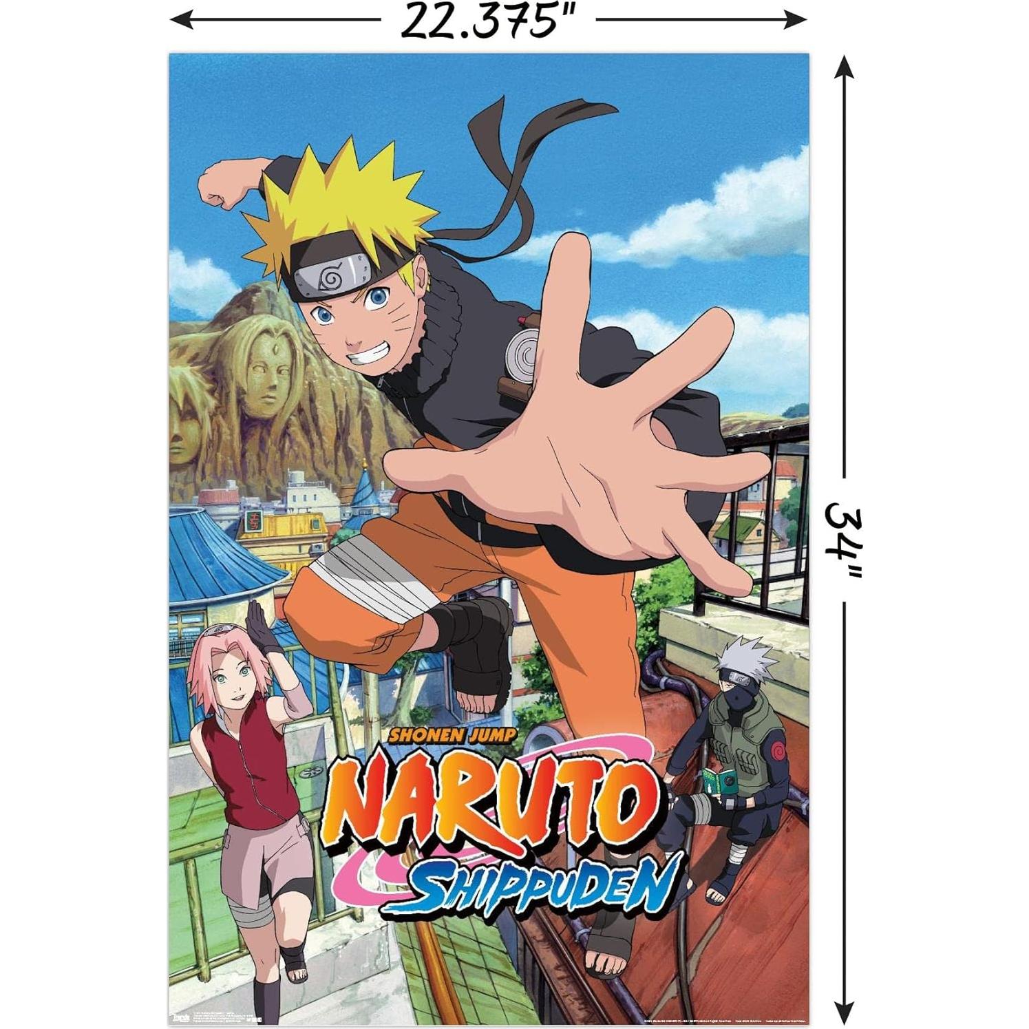 Póster de Pared Naruto Shippuden Trends International 56.83x86.36cm