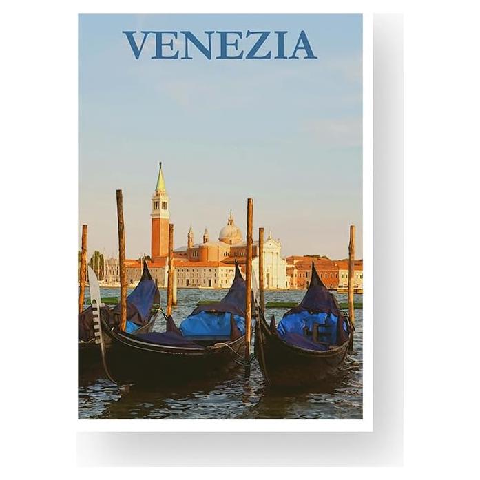 Póster Vintage Venezia-2 121.92x81.28 cm EzPosterPrints
