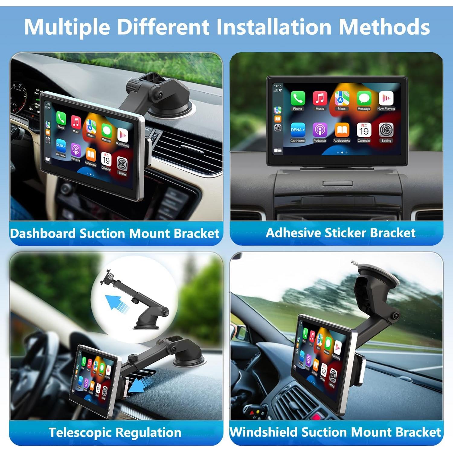 Estéreo de coche Qulokar Q7 7" táctil Carplay y Android Auto