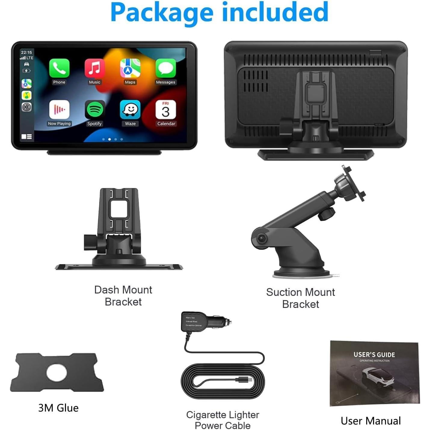 Estéreo de coche Qulokar Q7 7" táctil Carplay y Android Auto