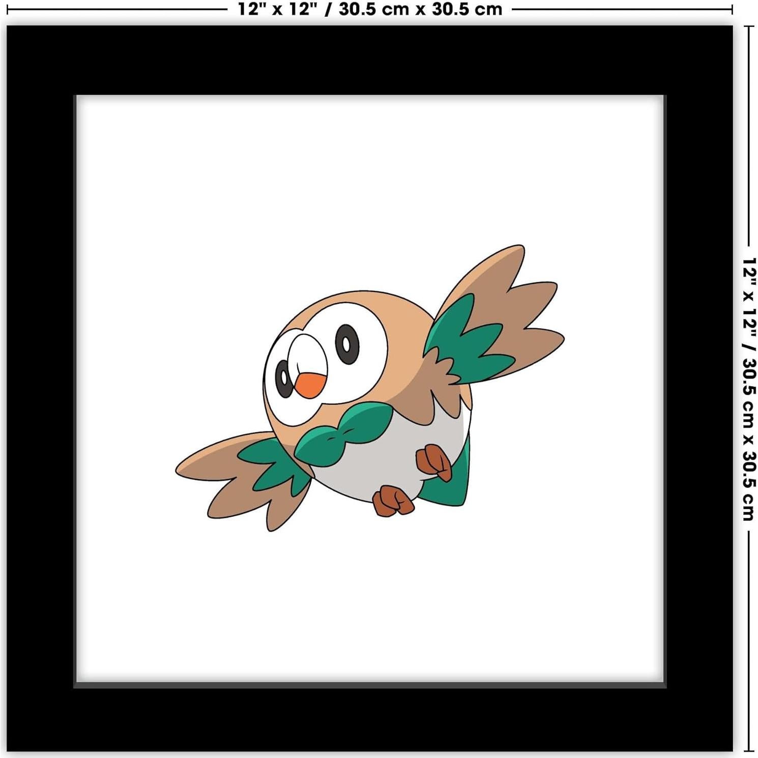 Póster de Arte Pokemon Rowlet Trends International 30.48 cm