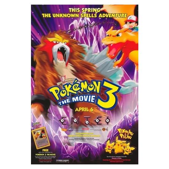 Póster de película Masterprint Pokémon 3 28x43 cm